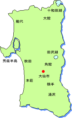秋田県地図