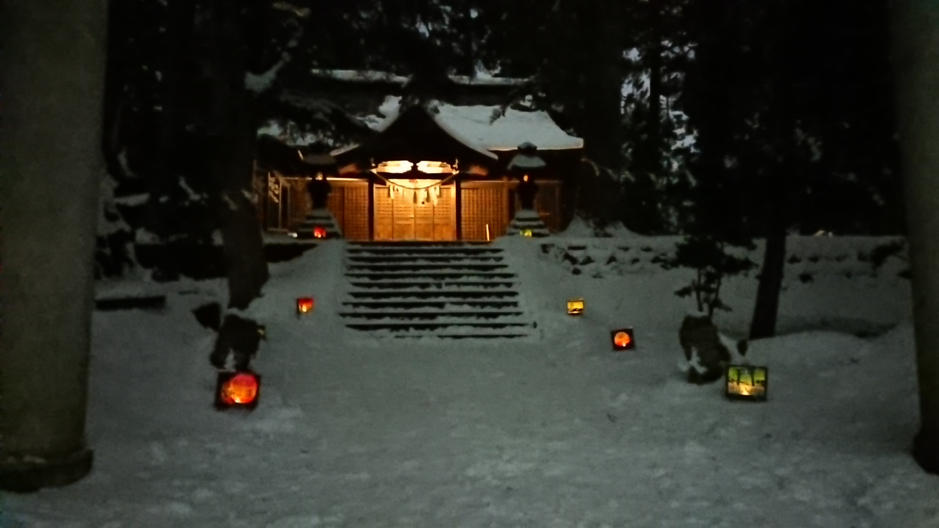 雪の里宮参道
